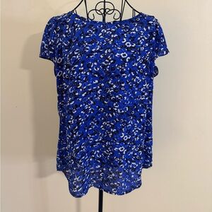 Philosophy Floral Short Sleeve Blouse Size Medium